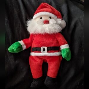 Ty Red and Green Santa Plush Toy